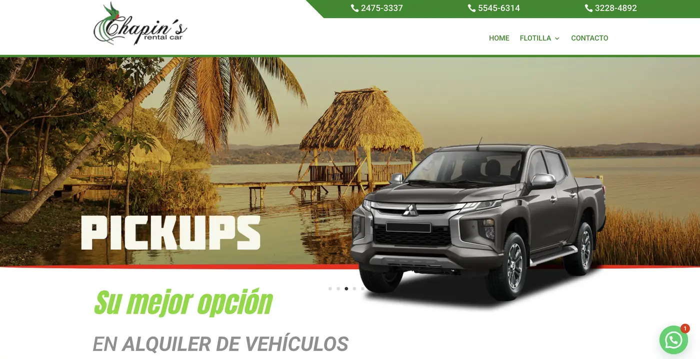Home page of Chapin's Rental Car